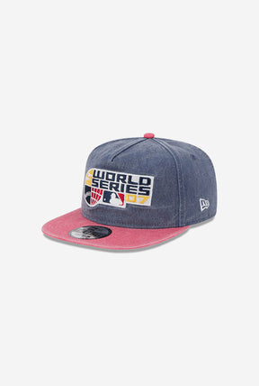 Boston Red Sox World Series '07 Golfer Snapback - Washed Navy/ Red