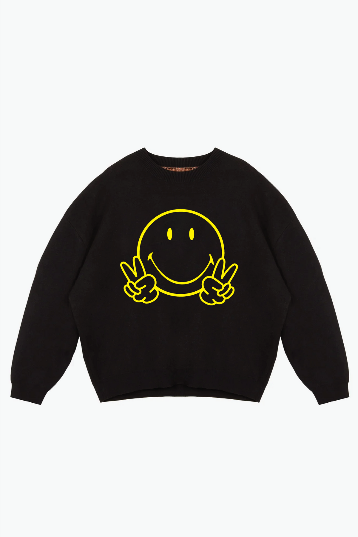 Pull en tricot P/C x Smiley - Noir