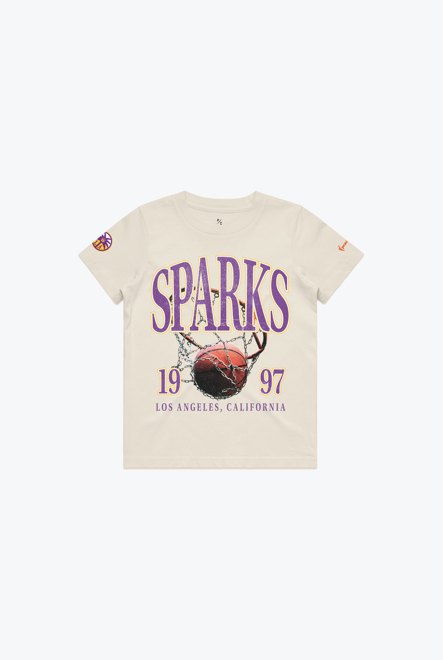 Los Angeles Sparks Kids T-Shirt - Ivory