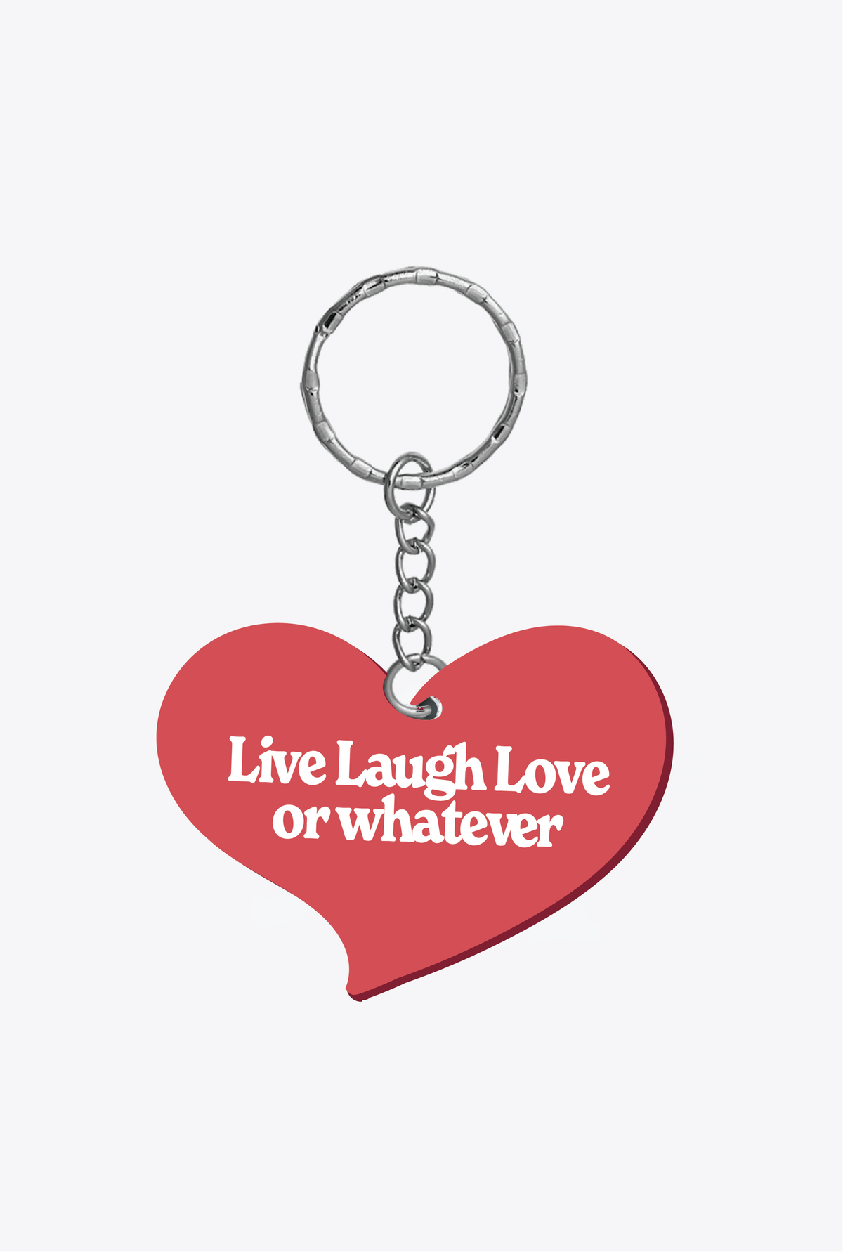 Porte-clés Live Laugh Love or Whichever - Rouge