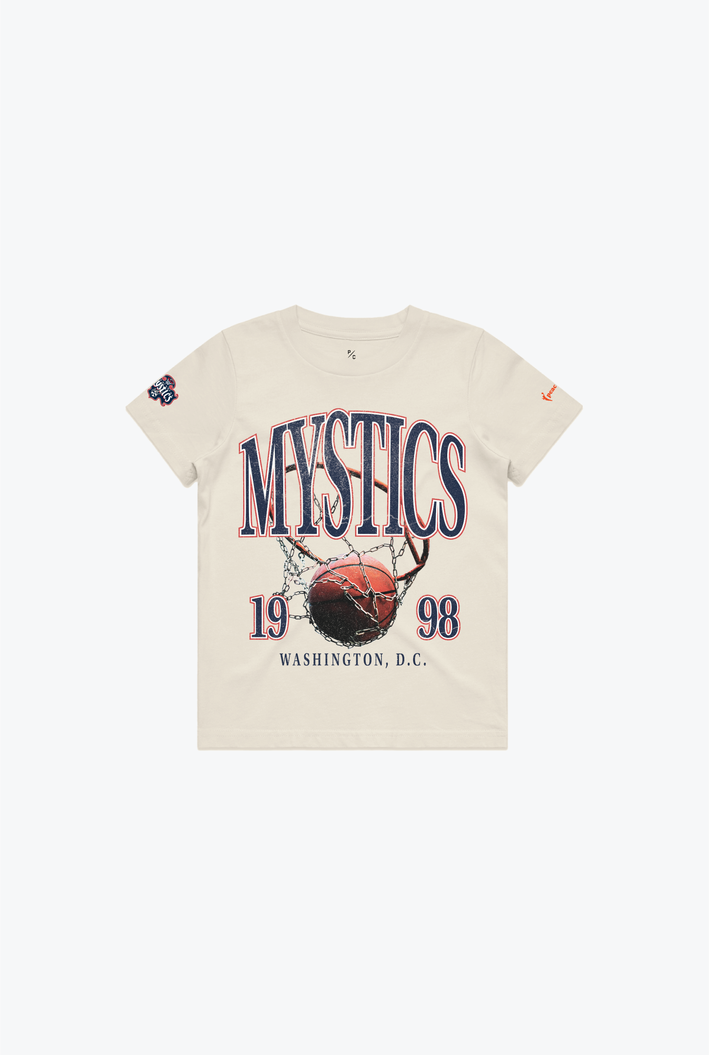 Washington Mystics Kinder T-Shirt - Elfenbein