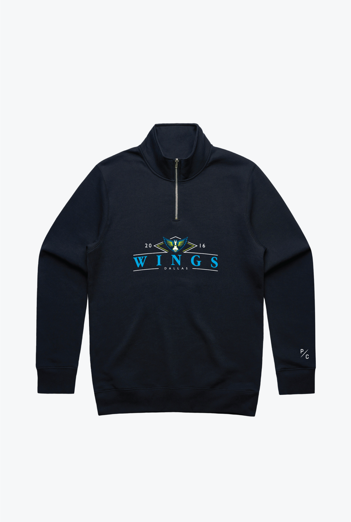 Pull à col zippé Dallas Wings - Bleu marine