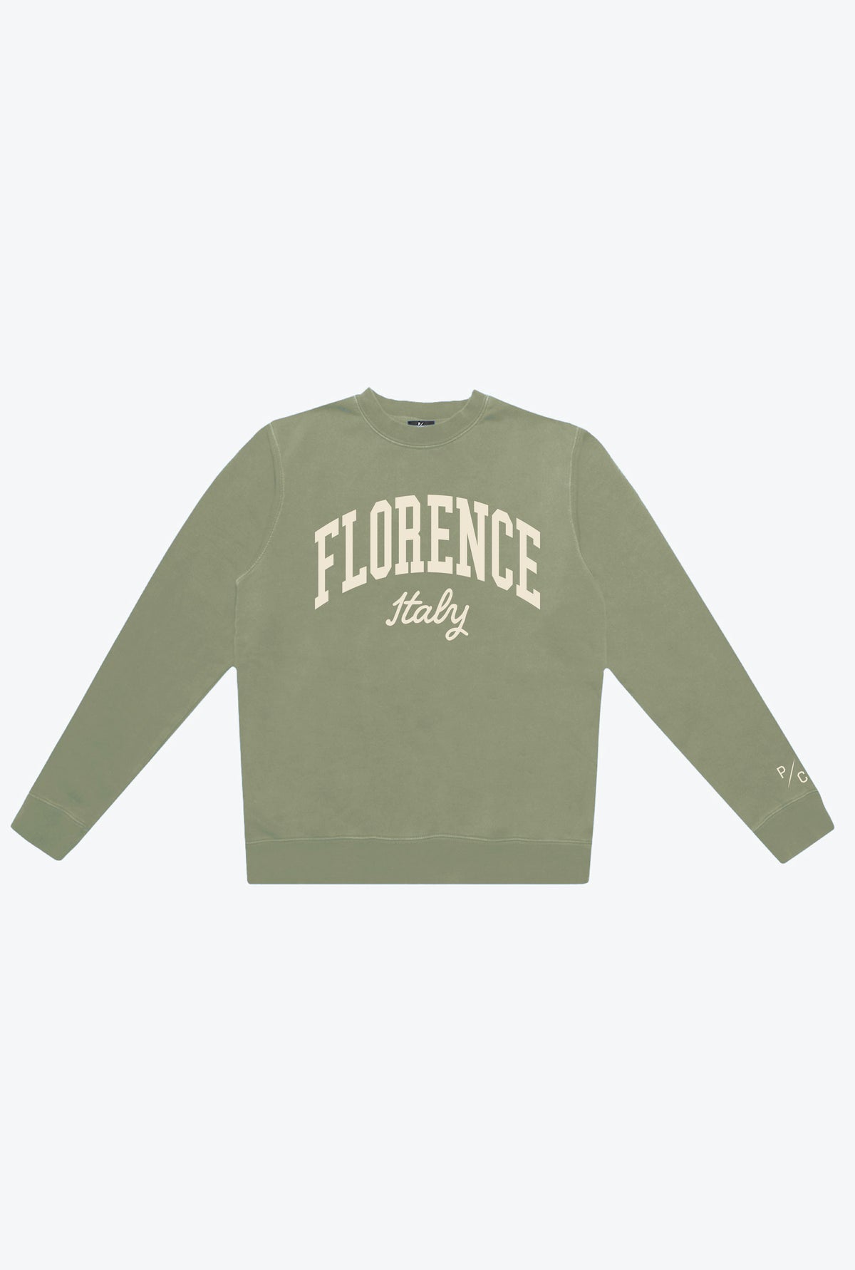 Florence Pigment Dye Crewneck - Sage Green