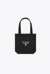 Your Anxiety Tote Bag - Black