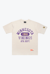 Minnesota Vikings Athletic Club Heavyweight T-Shirt - Ivory