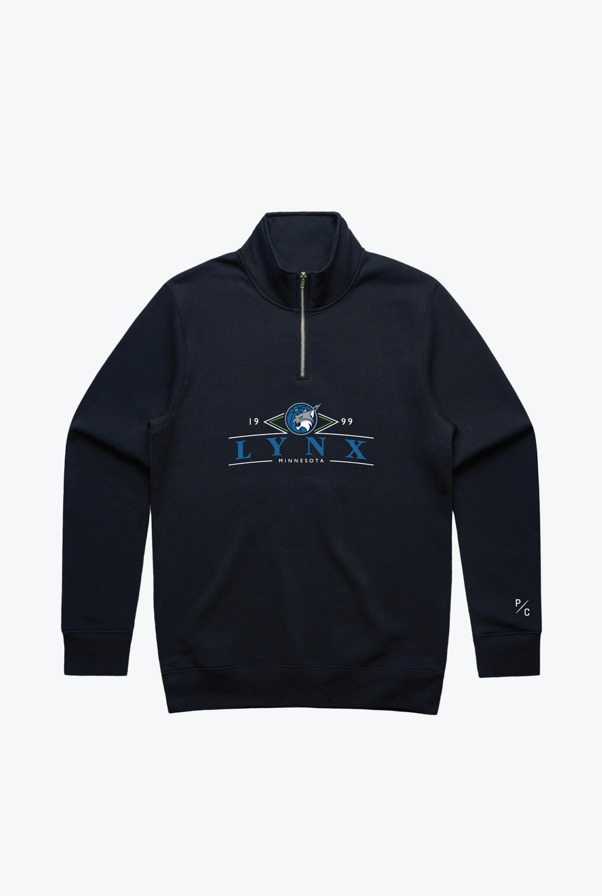 Pull à col zippé Minnesota Lynx - Bleu marine