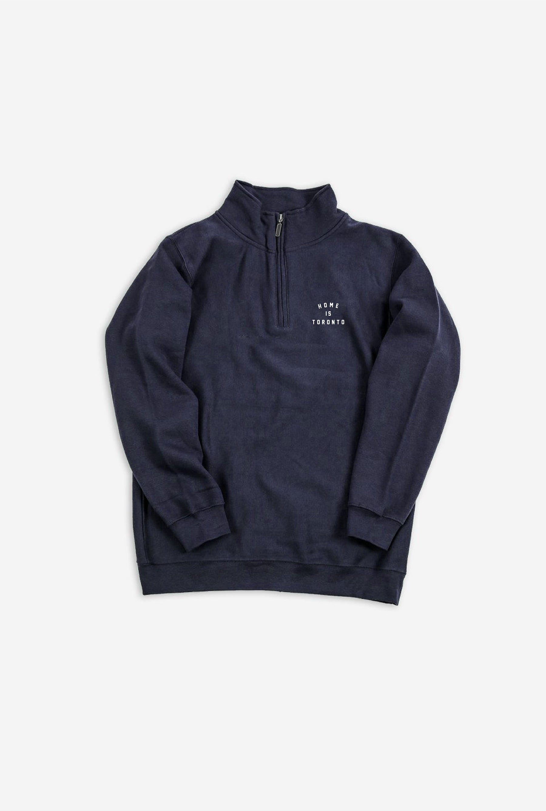 Home is Toronto Crescent Quarter Zip - Navy