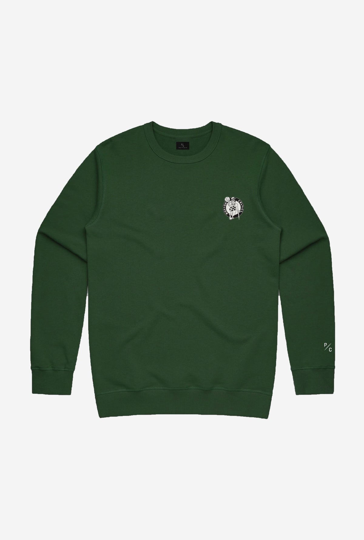 Sweat ras du cou avec logo Boston Celtics - Vert forêt