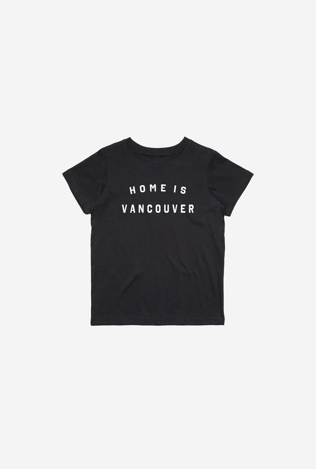 Home is Vancouver Kinder T-Shirt Schwarz