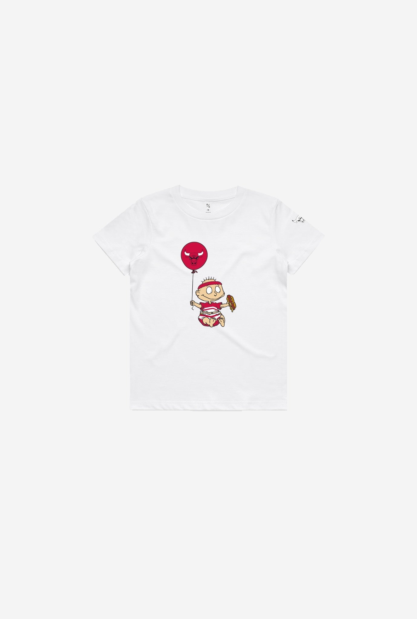 NBA x Rugrats Chicago Bulls Tommy Kids T-Shirt - White