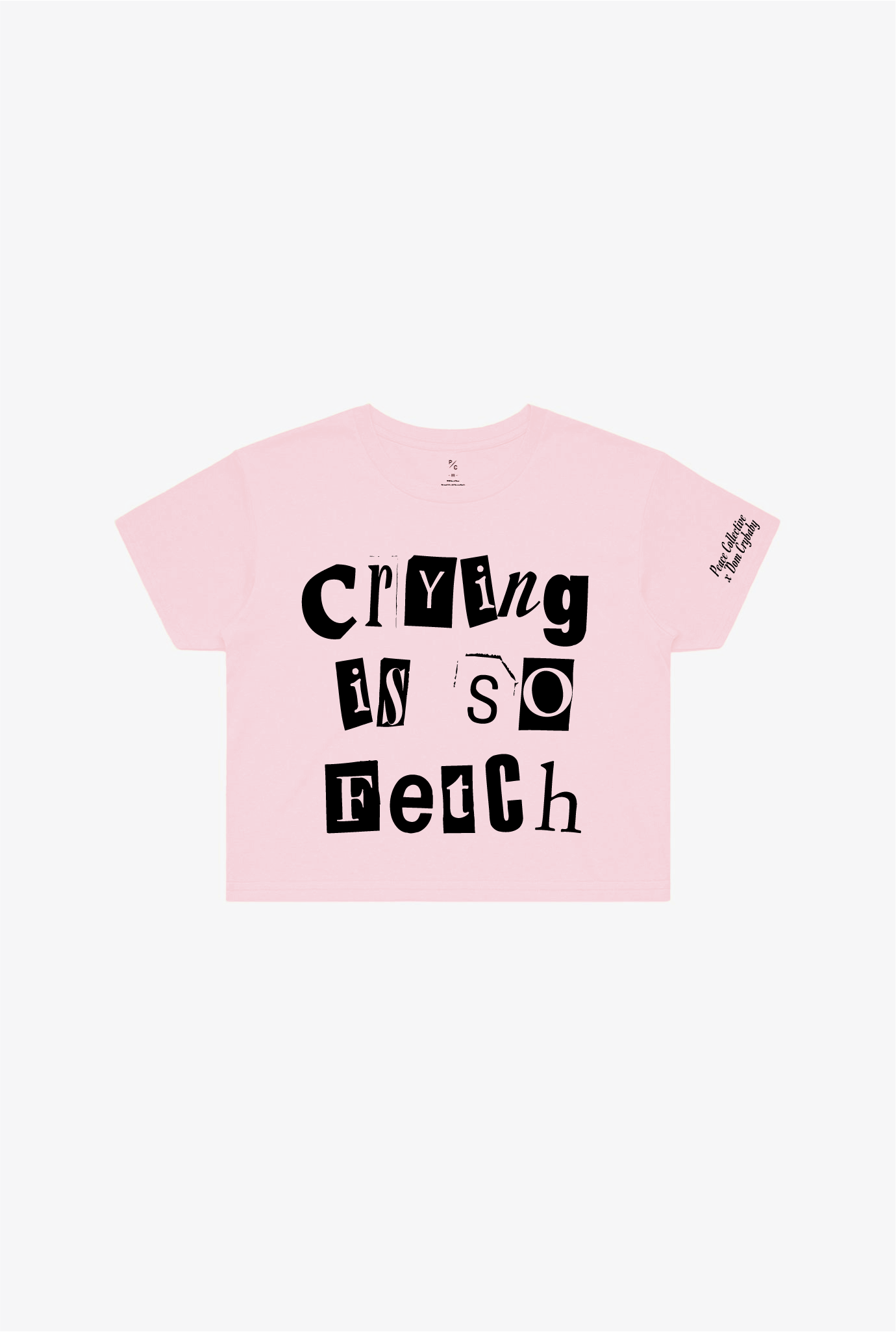 T-shirt court unisexe « Crying Is So Fetch » - Rose