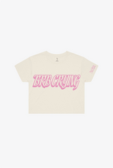 BRB Crying Cropped T-Shirt - Natural