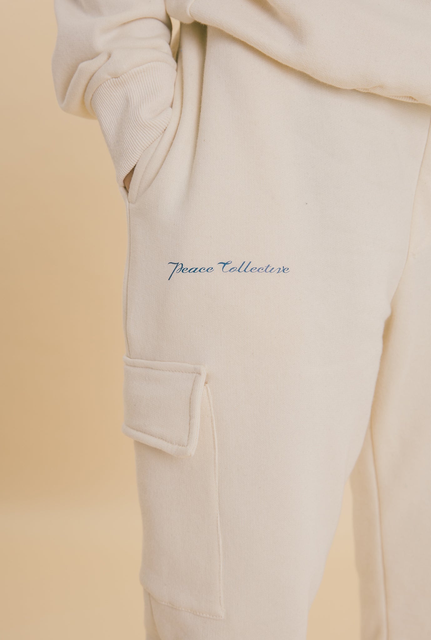 Toronto Blue Jays Oversized Cargo Joggers - Natural