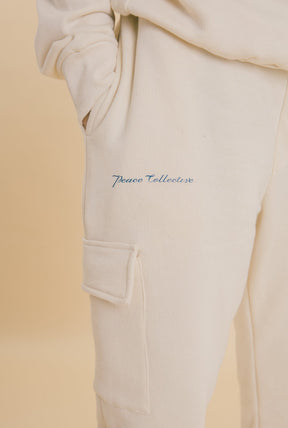 Toronto Blue Jays Oversized Cargo Joggers - Natural