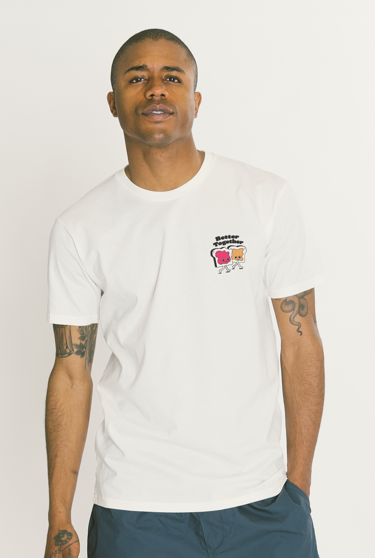 Better Together PB & J Graphic T-Shirt - White