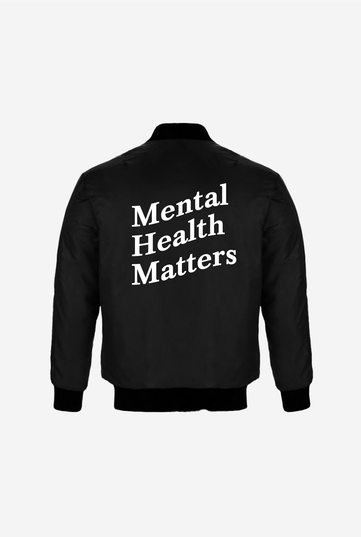 Blouson aviateur Mental Health Matters - Noir