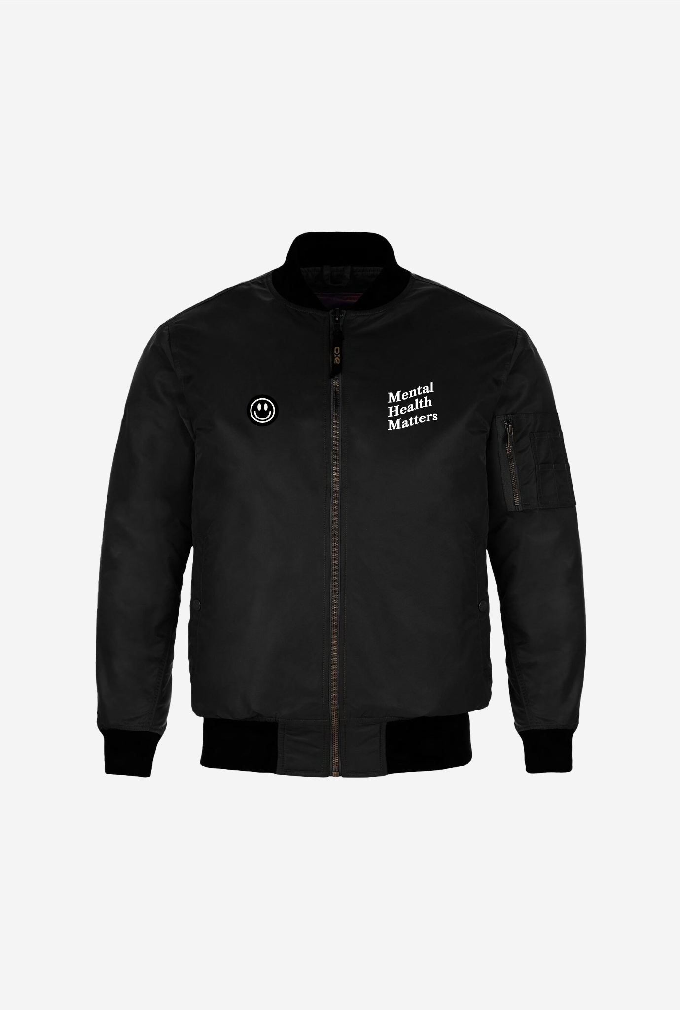 Blouson aviateur Mental Health Matters - Noir