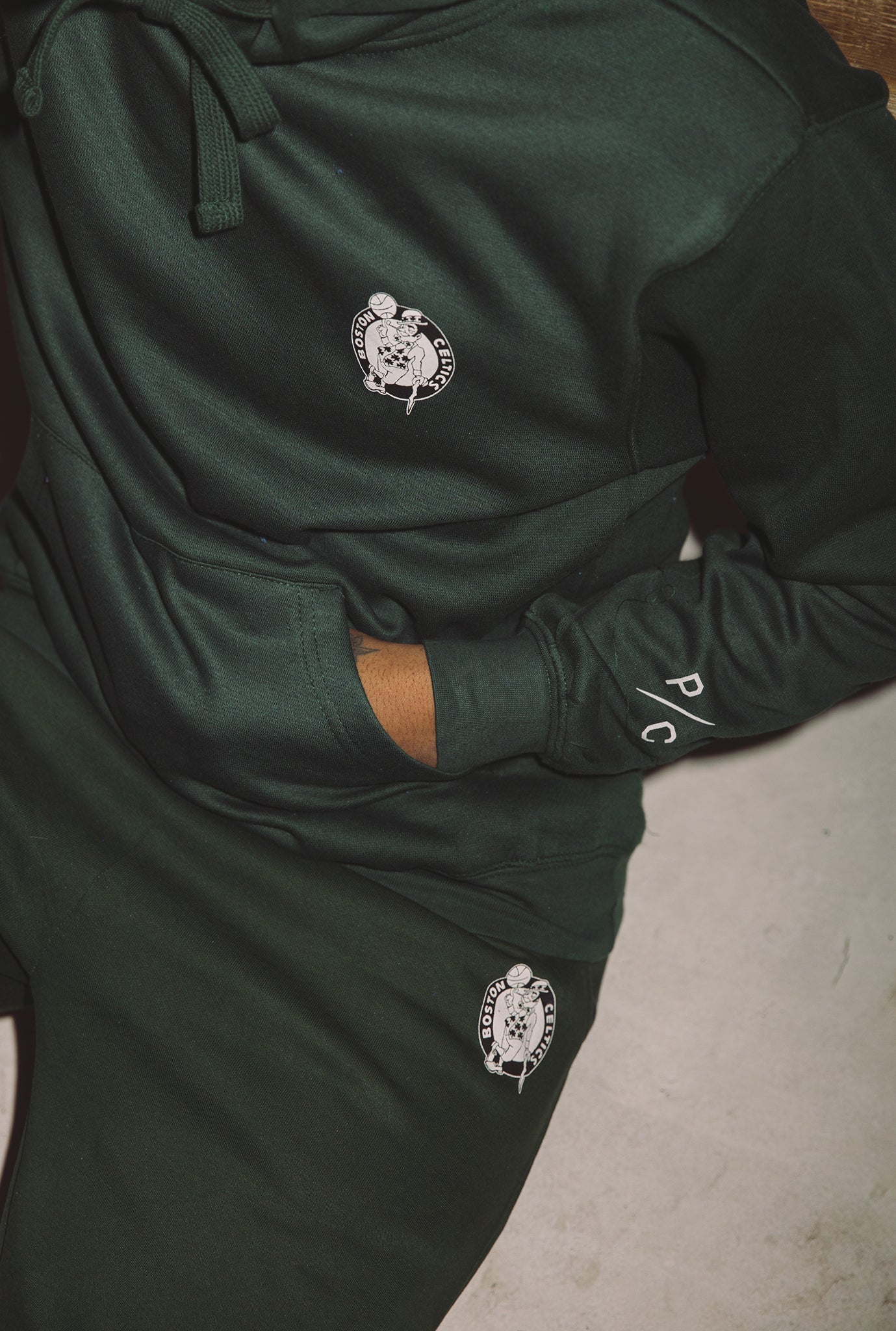 Boston Celtics Logo Hoodie - Forest Green