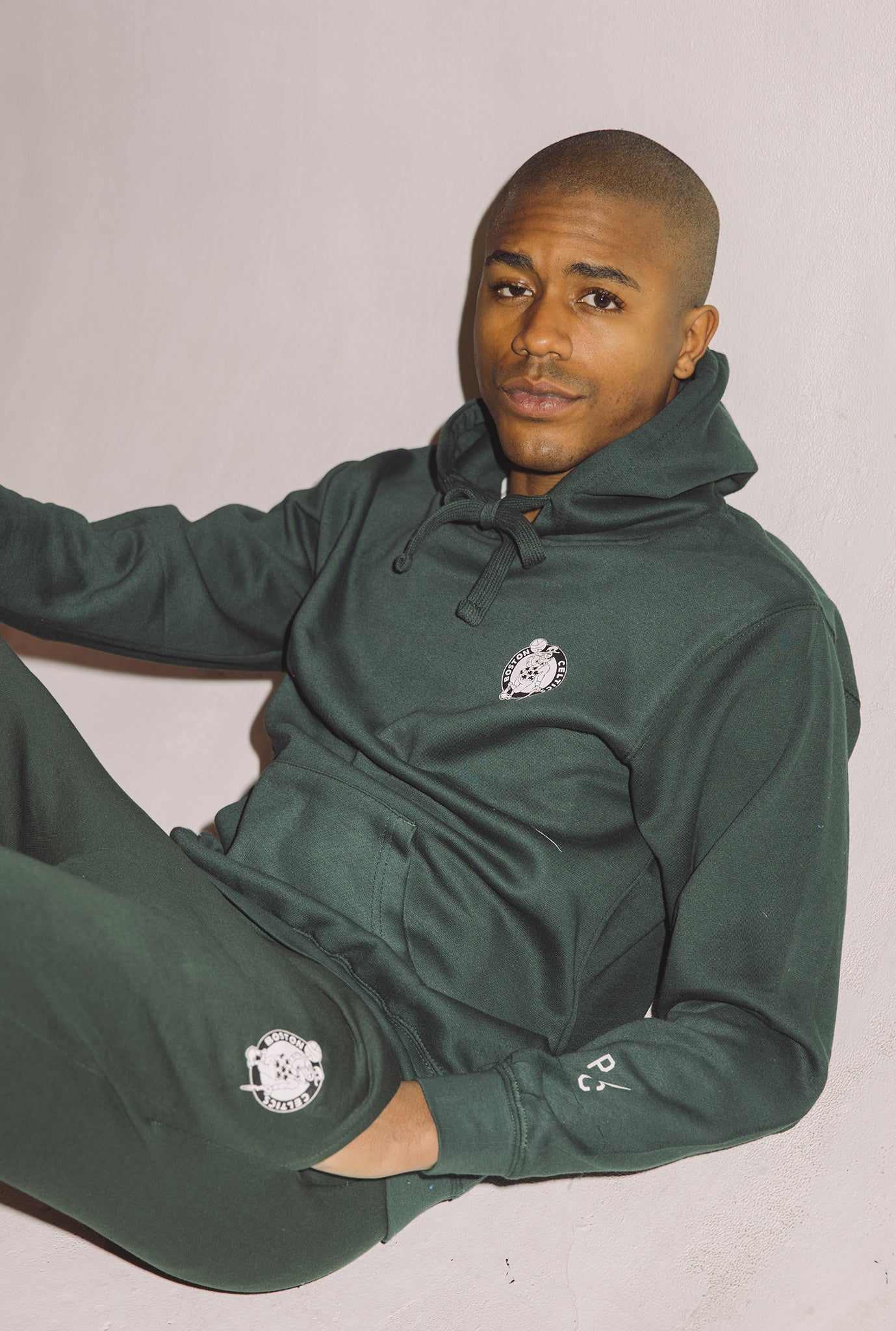 Boston Celtics Patch Logo Jogger - Forest Green