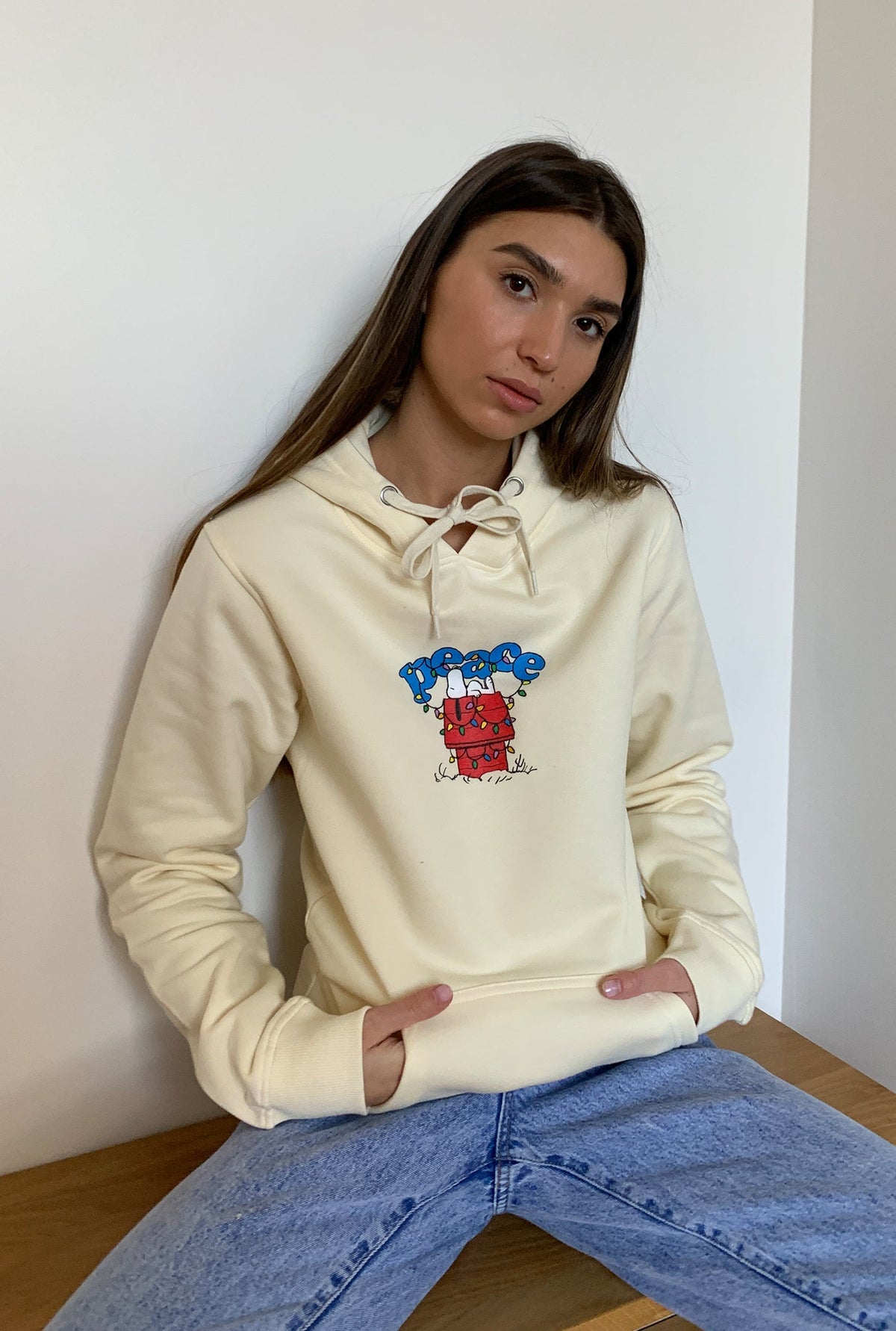 P/C x Peanuts Snoopy Hoodie - Ivory