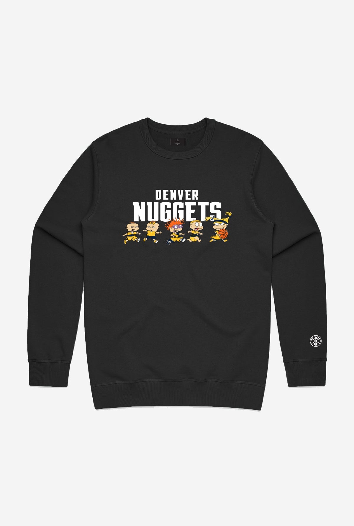 NBA x Rugrats Denver Nuggets Team Rundhalsausschnitt - Schwarz