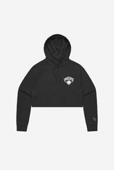 New York Knicks Logo Cropped Hoodie - Black