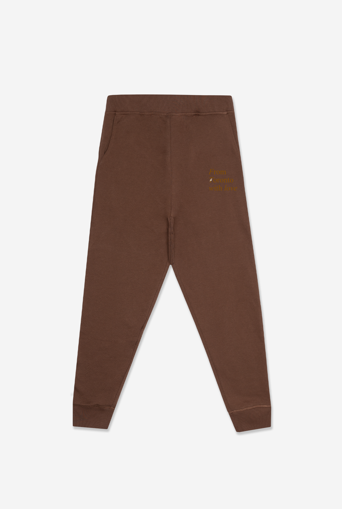 From Toronto with Love Tonal Jogger - Espresso