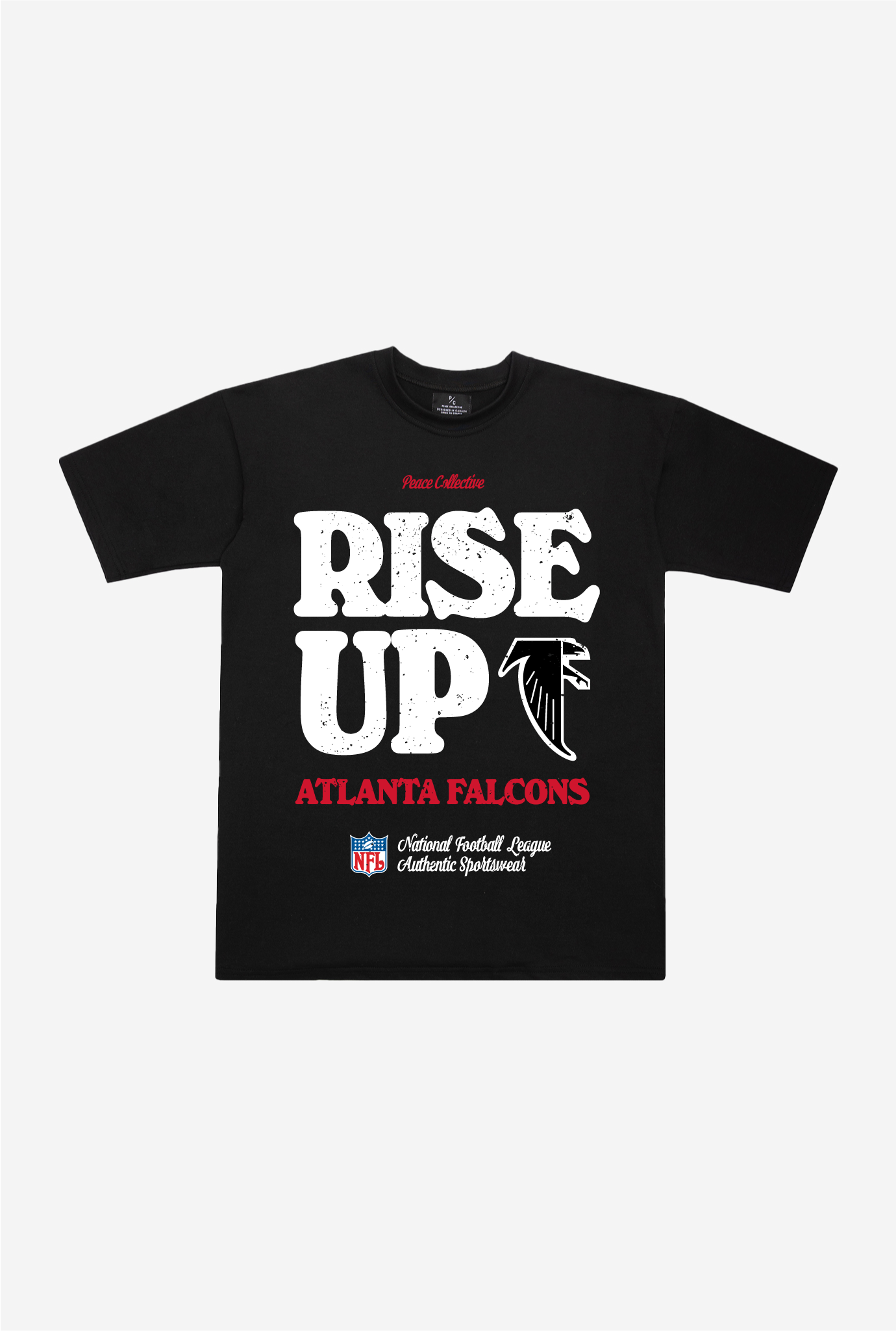 Atlanta Falcons Vintage Ad Heavyweight T-Shirt - Black