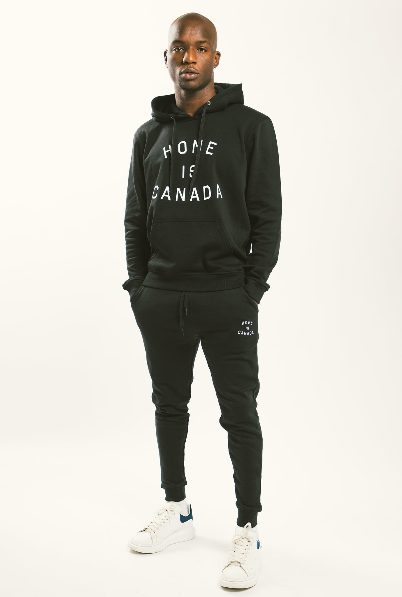 Kapuzenpullover „Home is Canada“ - Schwarz 