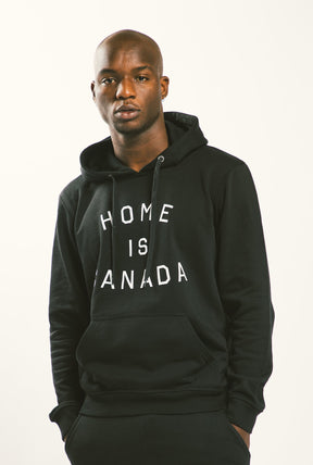 Kapuzenpullover „Home is Canada“ - Schwarz 