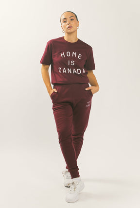 Home is Canada Jogger - Maroon