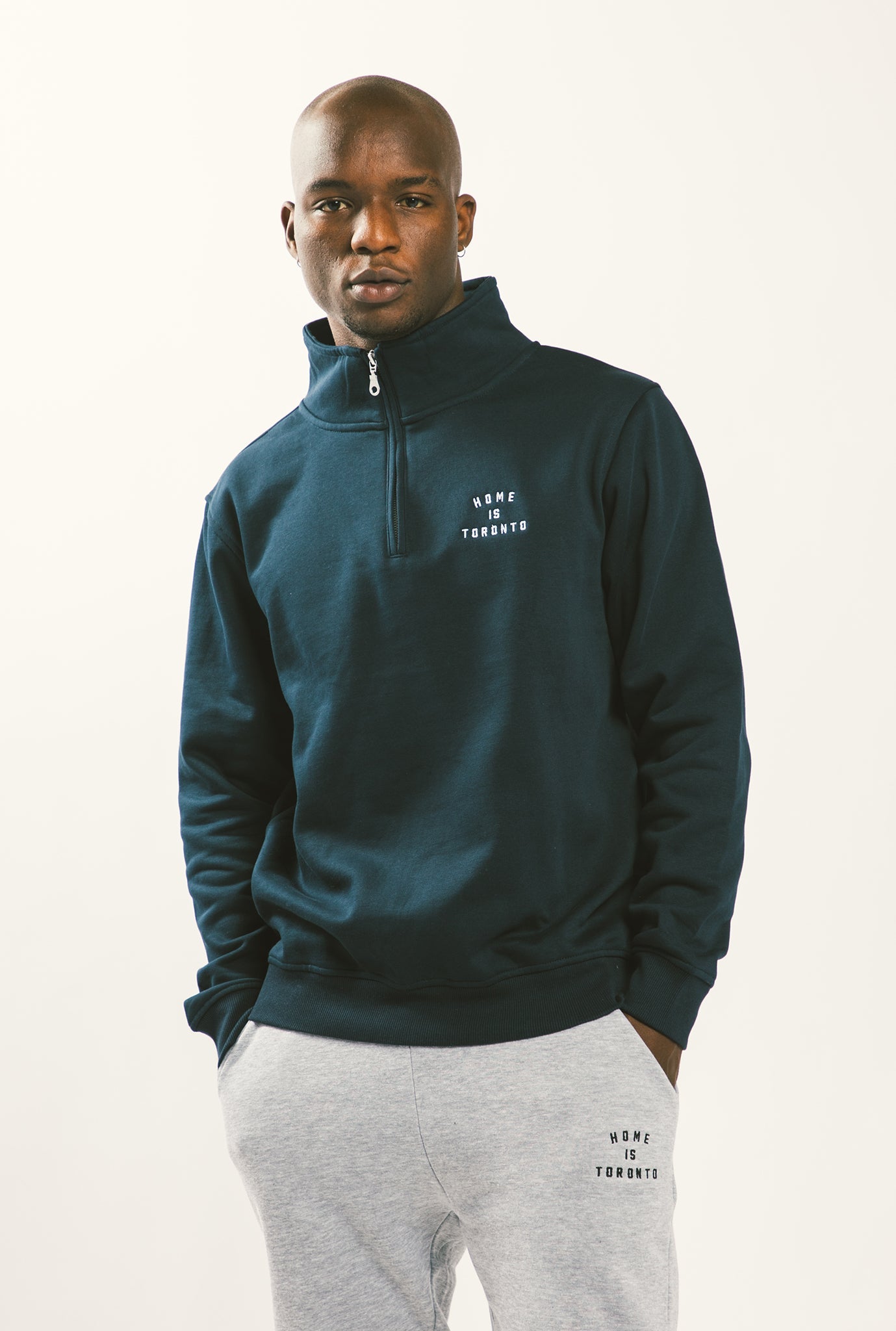 Home is Toronto Crescent Quarter Zip - Navy