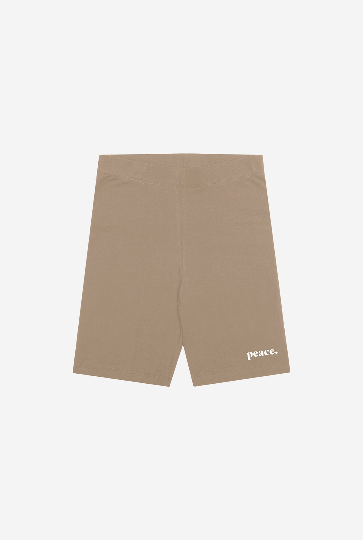 Peace Bike Shorts - Hazelnut