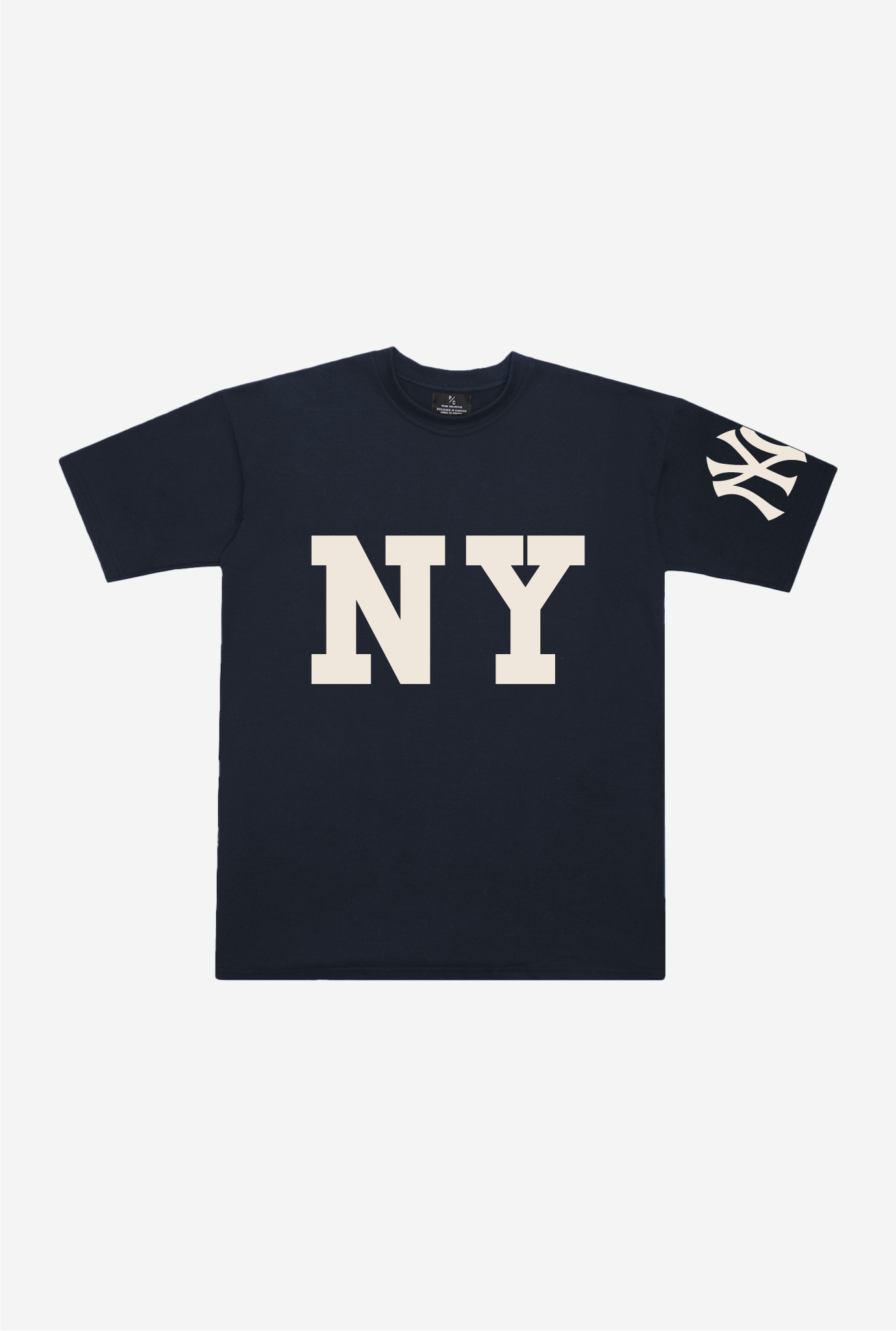 New York Yankees 'NY' Heavyweight T-Shirt - Navy