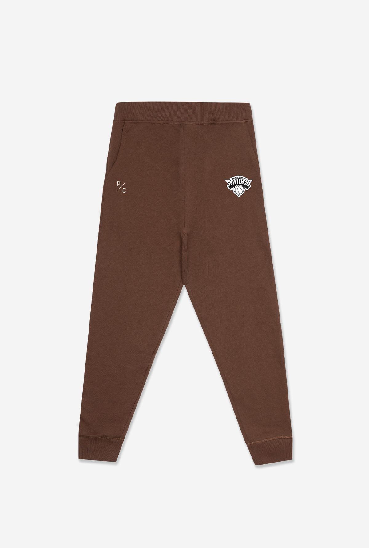 Jogginghose mit Logo der New York Knicks – Espresso