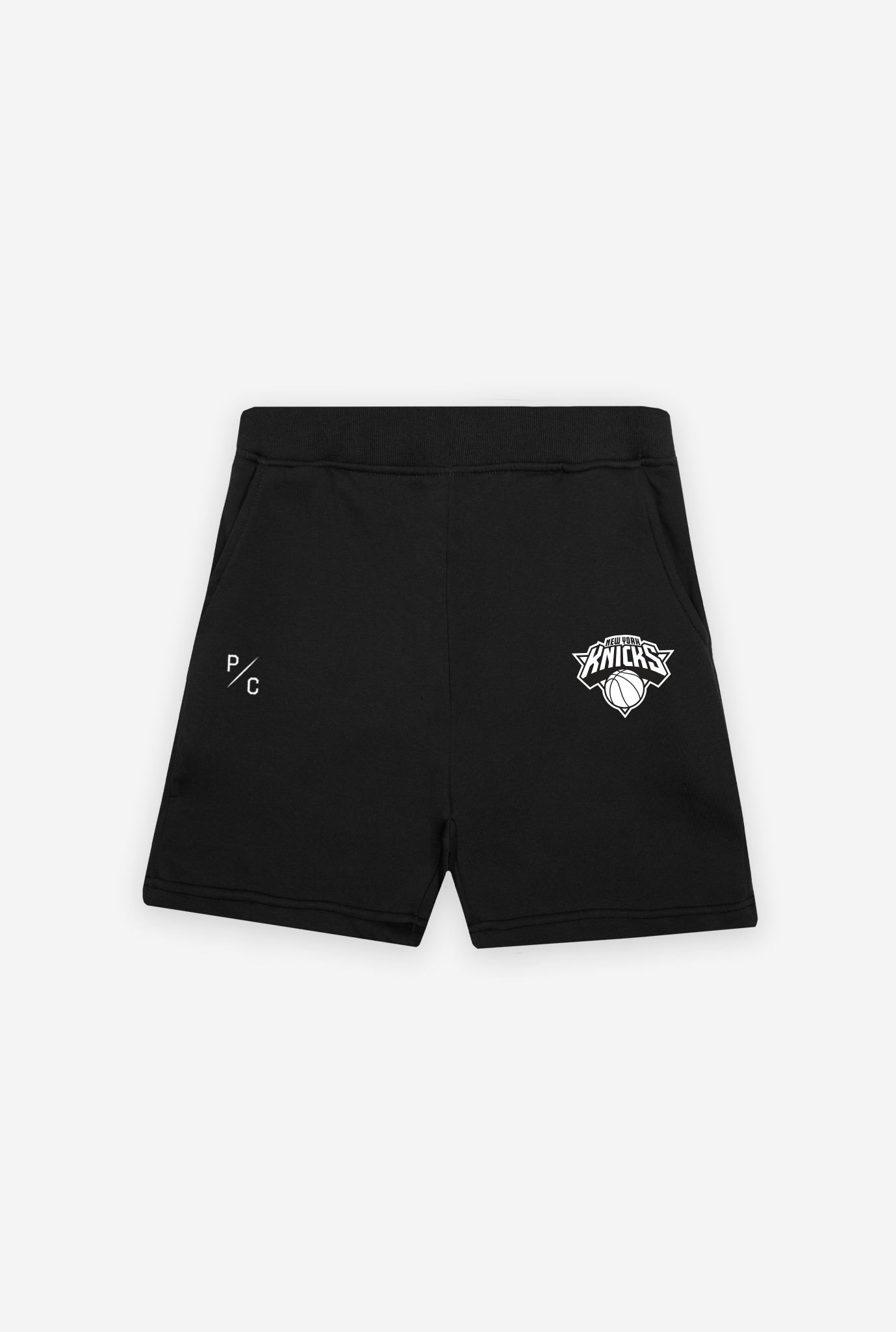 New York Knicks Logo Fleece Shorts - Black