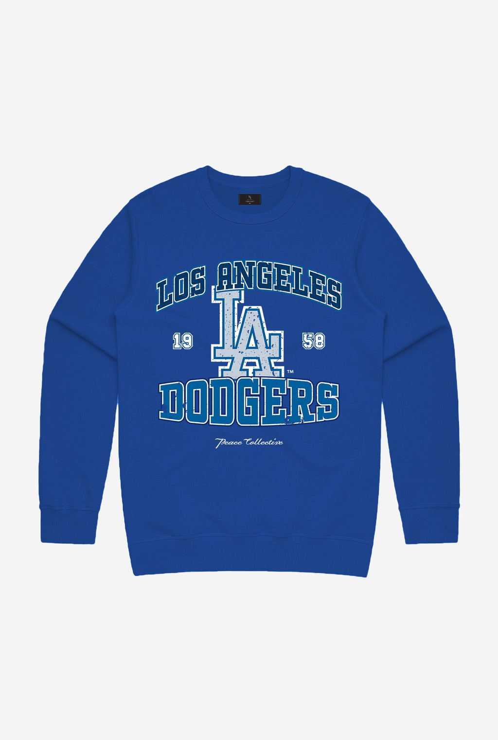 LA Dodgers Men's NE Royal Vintage Crew Sweater