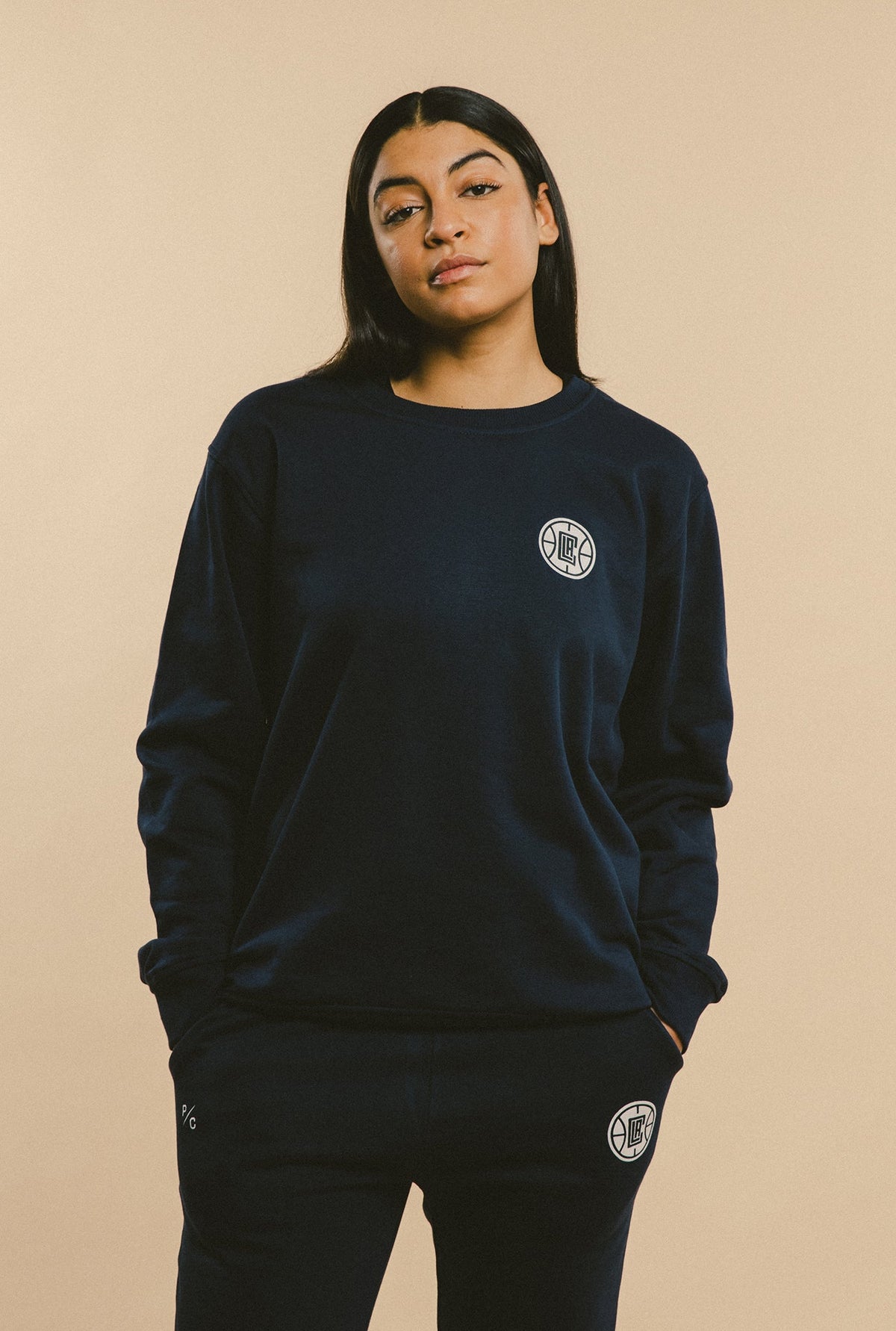 Los Angeles Clippers Logo Crewneck - Navy