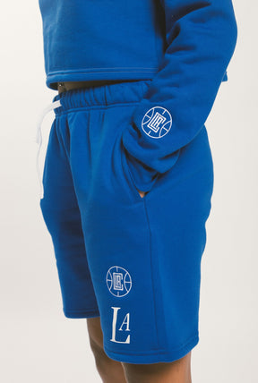 Los Angeles Clippers Premium Drawstring Shorts - Royal