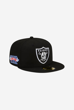 Las Vegas Raiders 59FIFTY Super Bowl XVIII Side Patch