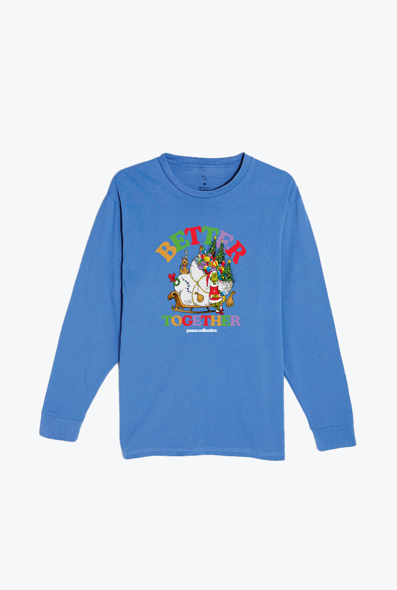 Better Together Grinch and Max Long Sleeve - Colony Blue