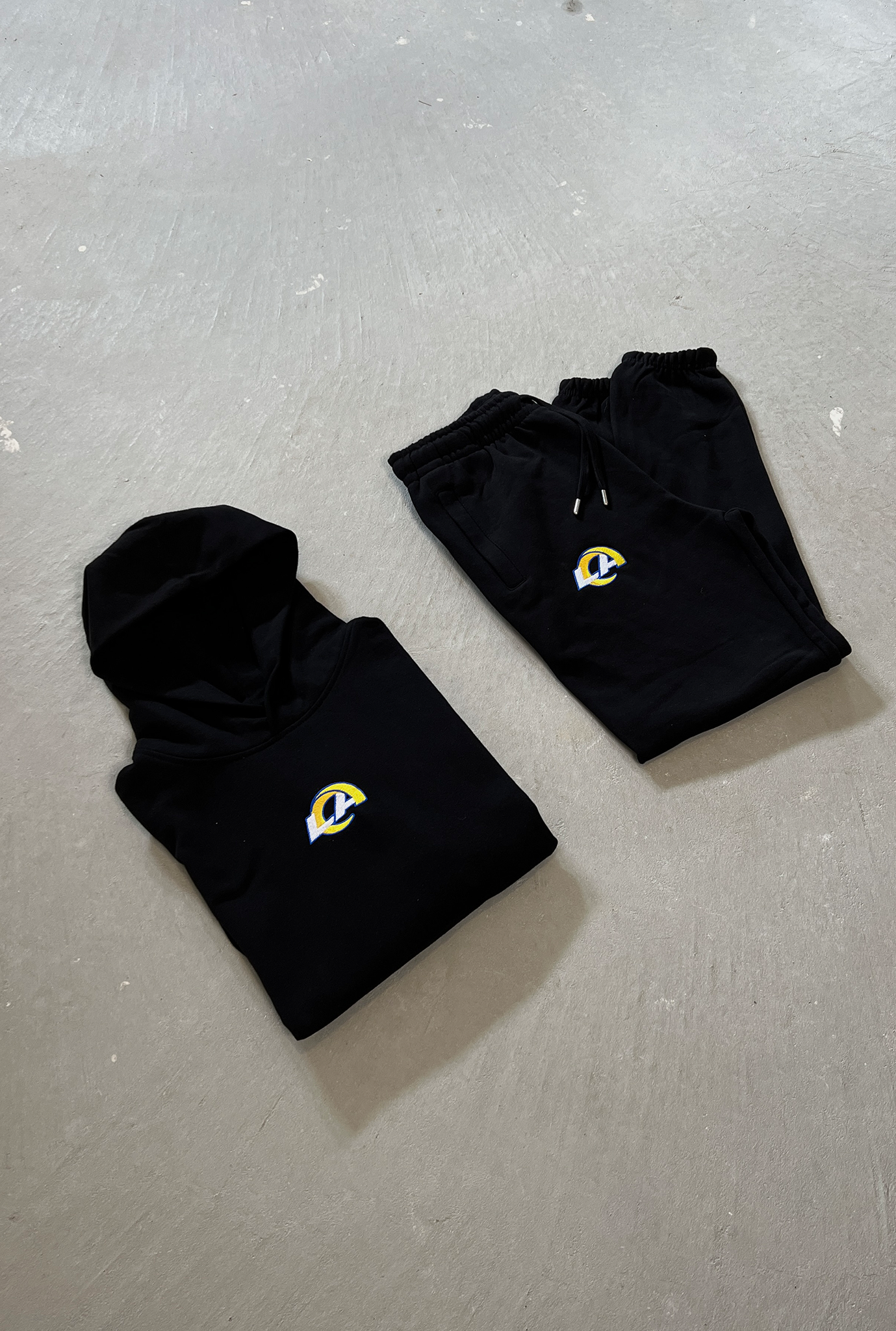 Los Angeles Rams Logo Heavyweight Jogger - Black