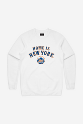 Home is New York Mets Crewneck - White