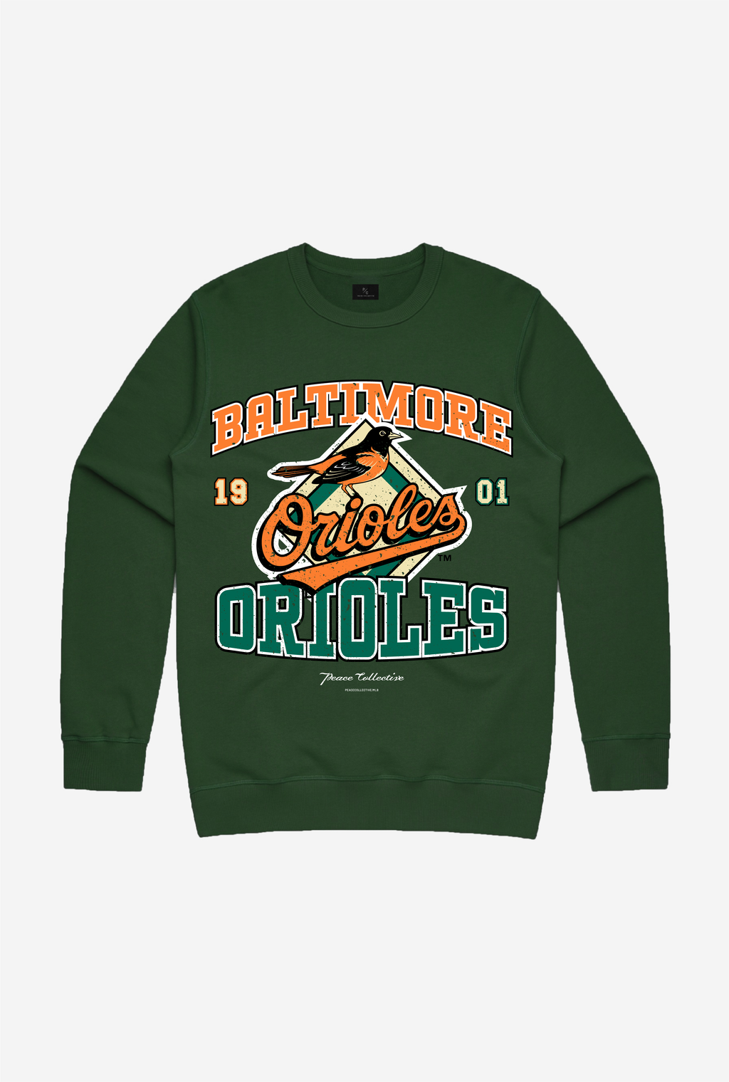 Baltimore Orioles Hoodie 3D Grunge Pattern Orioles Gift