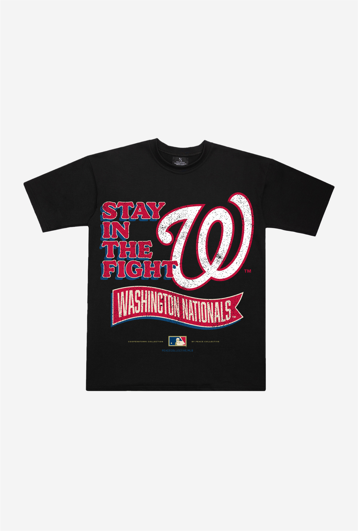 Washington Nationals Slogan Cooperstown Collection Premium T-Shirt - Black