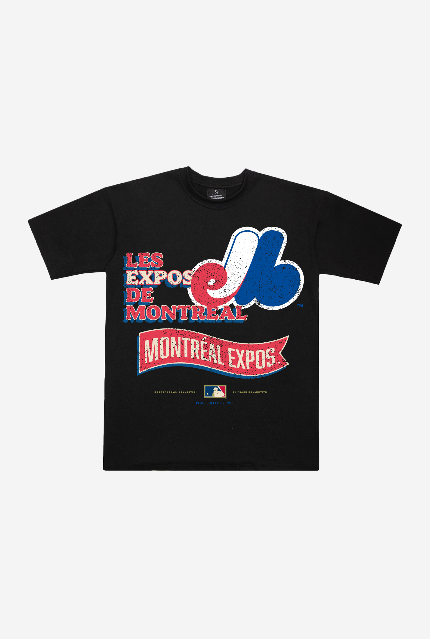 Montreal Expos Slogan Cooperstown Collection Premium T-Shirt - Black