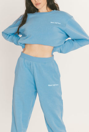 More Self Love Jogger - Vista Blue