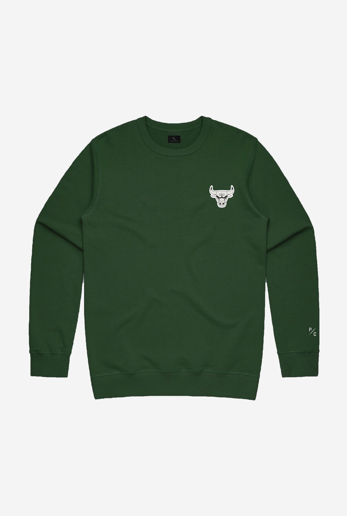 Chicago Bulls Logo Crewneck - Forest Green