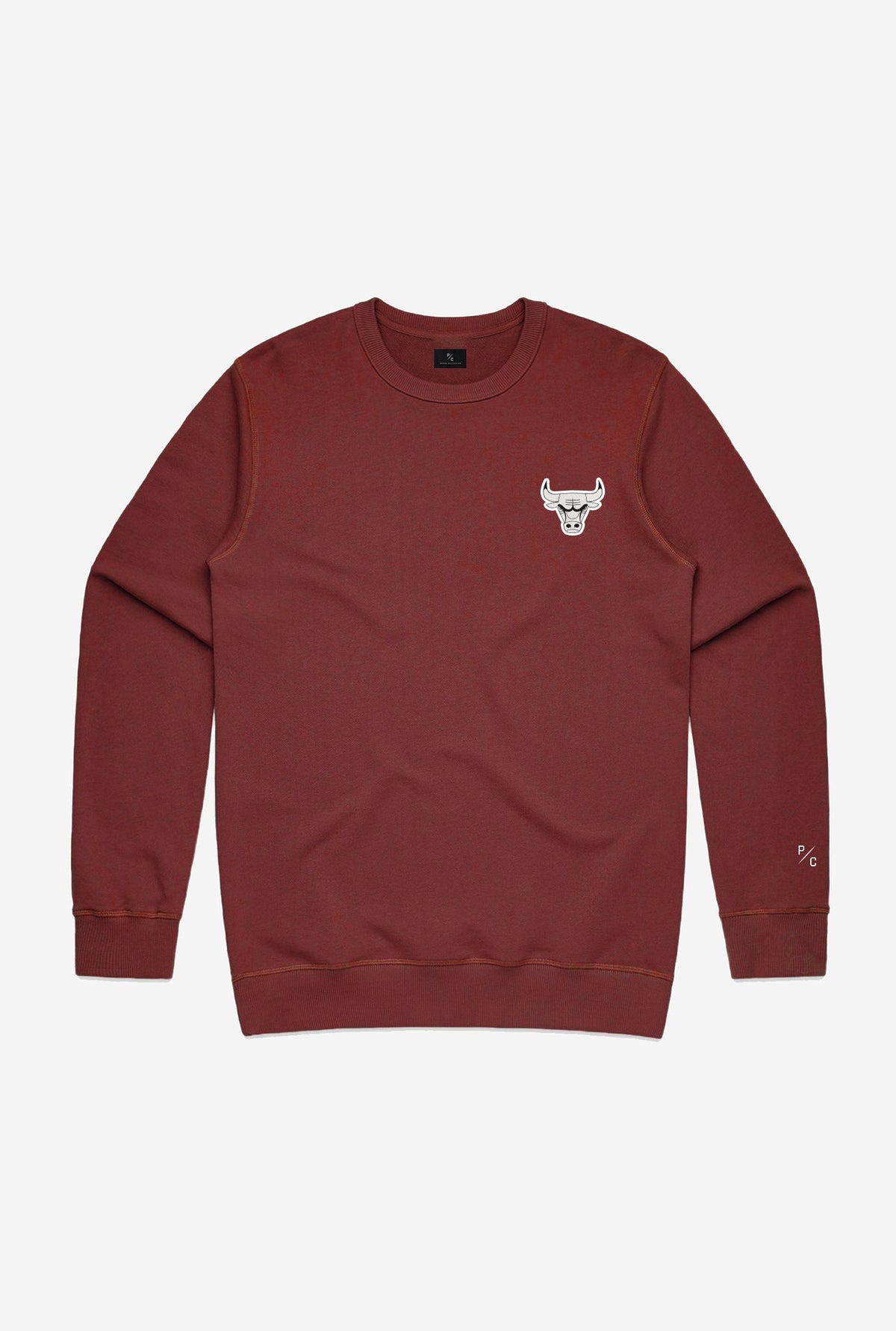 Chicago Bulls Logo Crewneck - Maroon