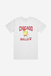 Chicago Bulls Spongebob T-Shirt - Ash